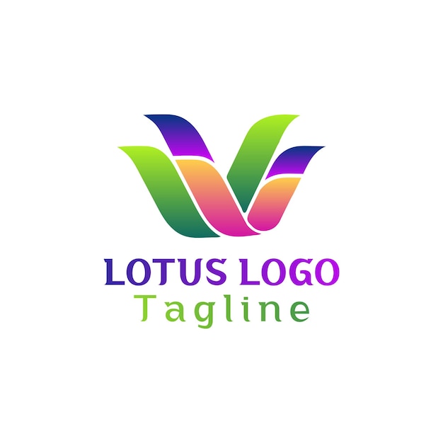 Vektor lotus-logo-icon-gradientenvektor