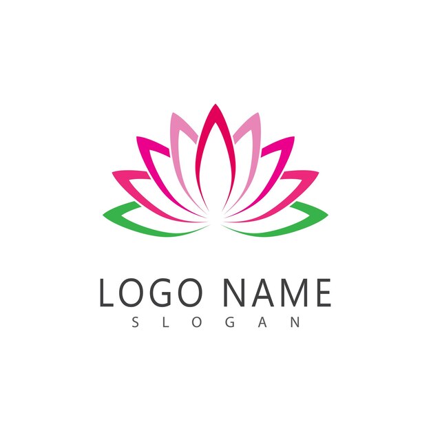 Lotus-Logos-Vektor-Vorlage-Symbol-Element-Natur