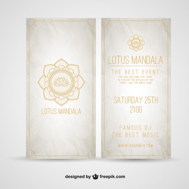 Lotus mandala flyer