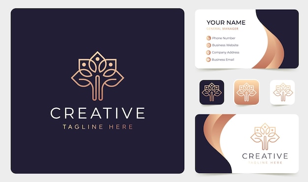 Lotus spa-logo-design-vektor