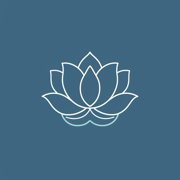 Vektor lotusblüte blütenblatt pflanze schönheit natur zen meditation frieden serenität yoga symbol logo