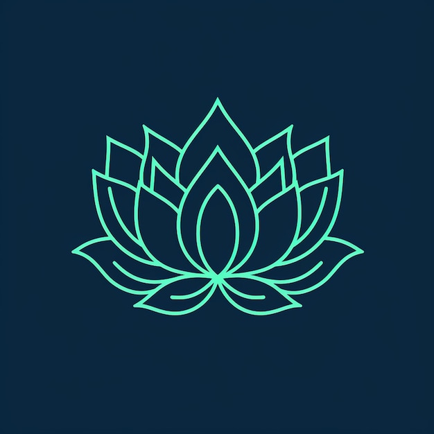 Vektor lotusblüte blütenblatt pflanze schönheit natur zen meditation frieden serenität yoga symbol logo