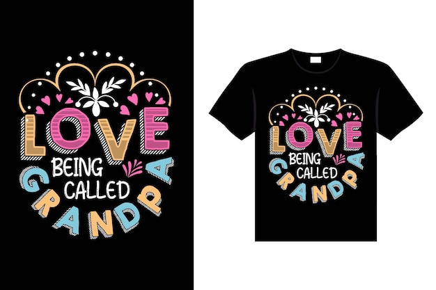 Love being called grandpa valentinstag mit buchstaben t-shirt typografie