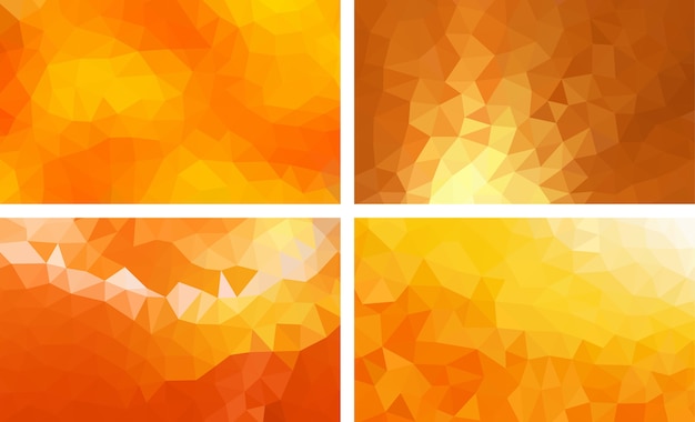 Low-Poly-Hintergrund orange Farbe