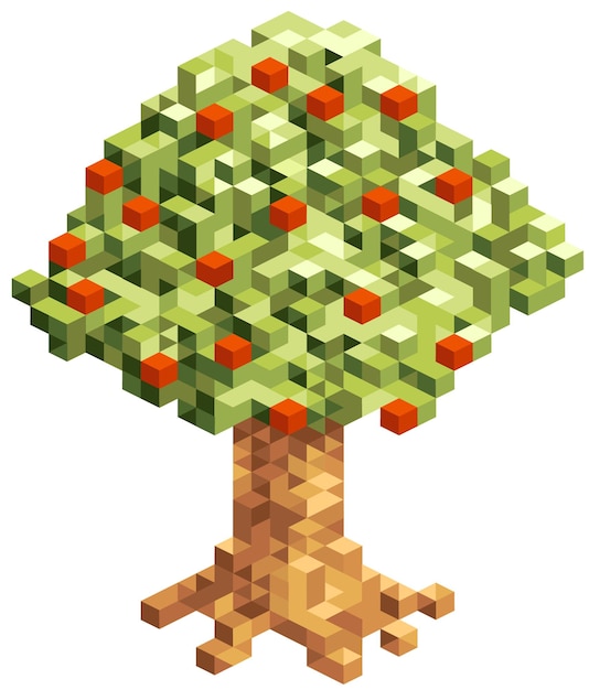 Lowpoly apfelbaum