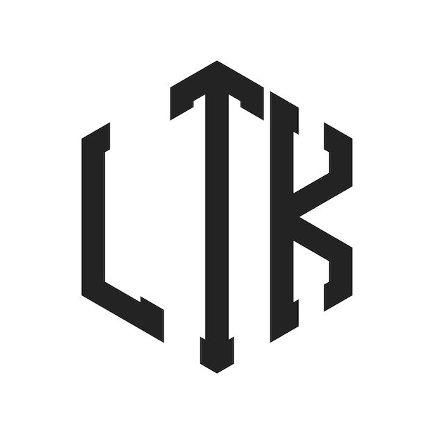 LTK-Logo-Design Anfangsbuchstaben LTK Monogramm-Logo in sechseckiger Form