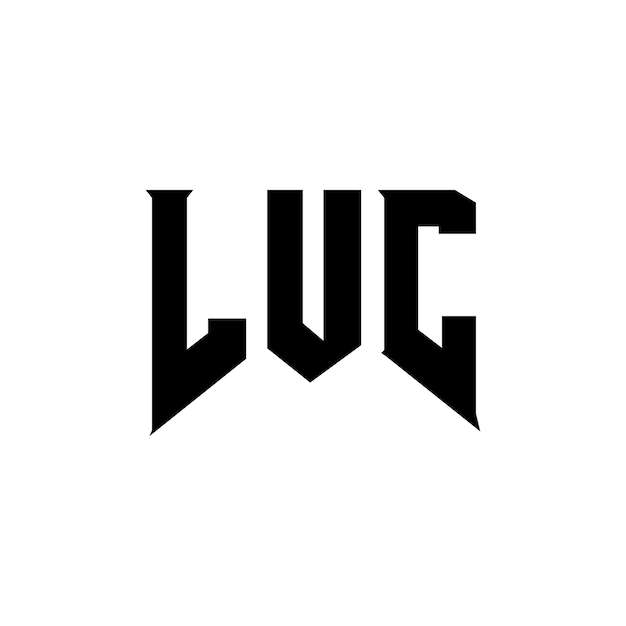 LUC Buchstaben-Logo-Design für das Technologie-Unternehmen LUC Logo-Design schwarz-weiße Farbkombination LUC Logo LUC Vektor LUC Design LUC Icon LUC Alphabet LUC Typografie Logo-Design