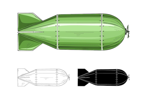 Luftbombe symbol für kriegsbombardierung