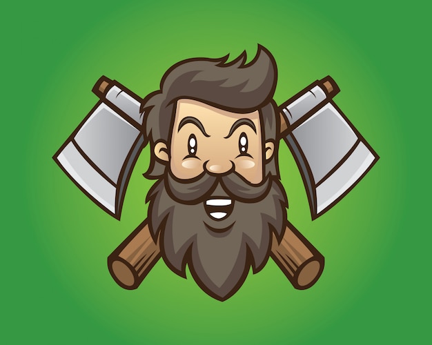 Vektor lumber jack mascot