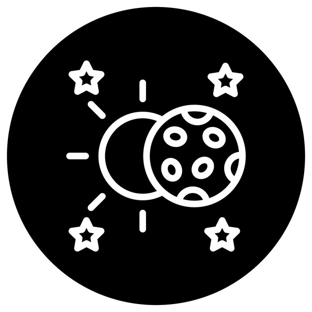 Lunar-Vektor-Ikonen-Design-Illustration