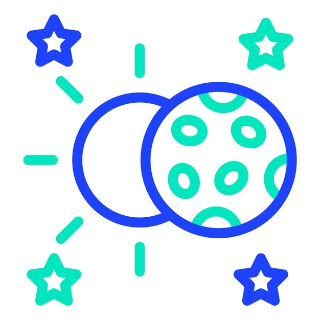 Lunar-Vektor-Ikonen-Design-Illustration
