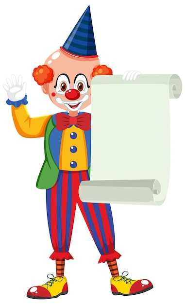 Lustige Clown-Cartoon-Figur