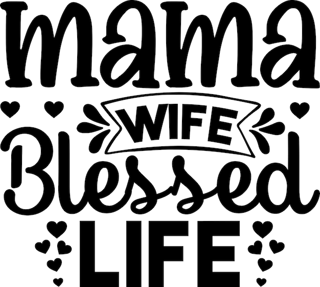 Lustiges mama svg design