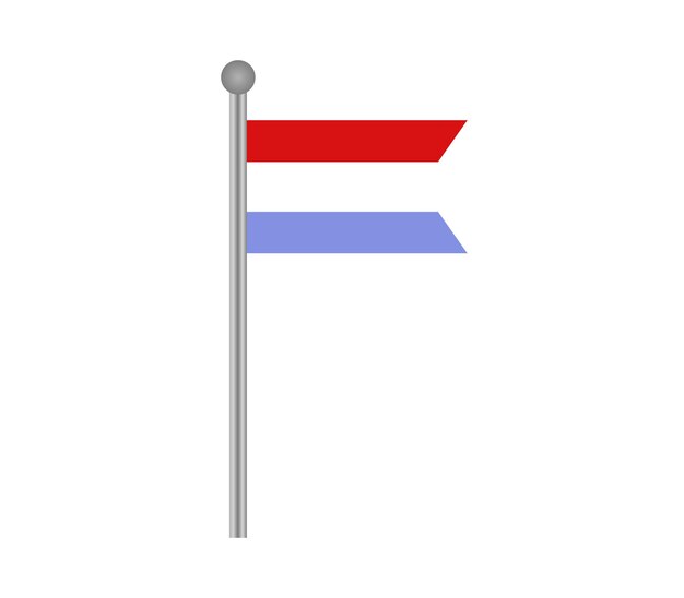 Vektor luxemburgische flagge