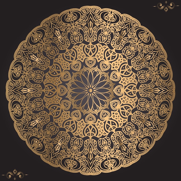 Luxuriöse dekorative Mandala-Design-Hintergrundvorlage