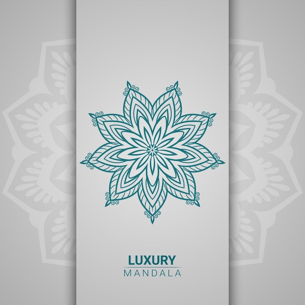 Luxuriöse dekorative mandala-hintergrund-design-vorlage