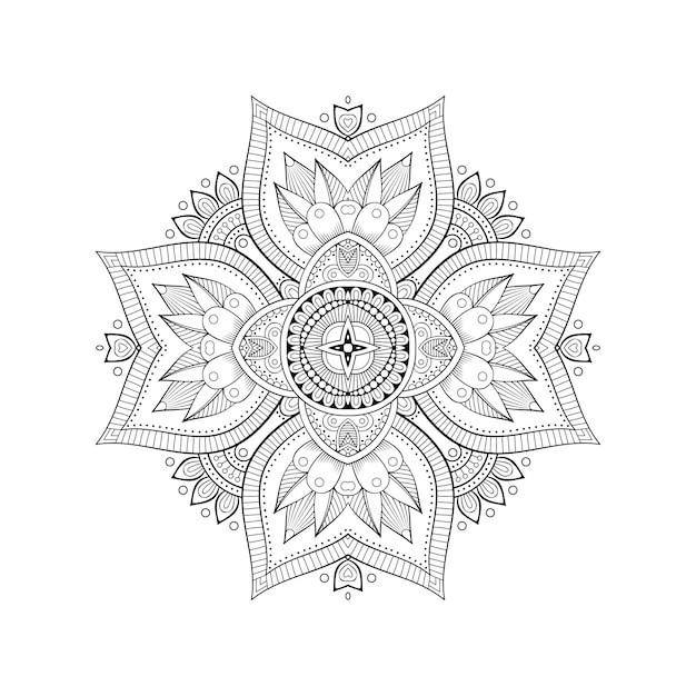 Luxuriöse dekorative Mandala-Illustration
