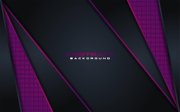 Luxuriöse dunkle Hintergrundkombinationen mit violetten Linienelement mit Overlap Textured