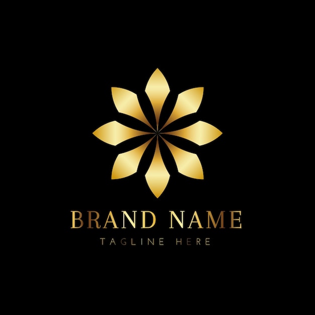 Luxuriöse, einzigartige, reichhaltige Logo-Designvorlage