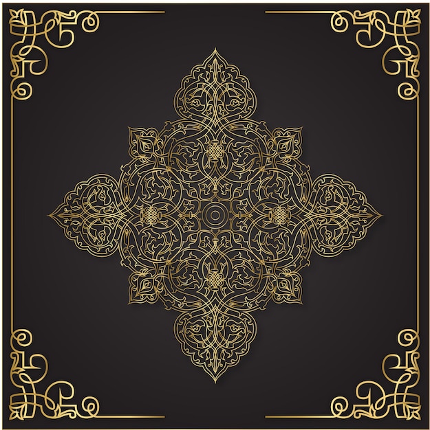 Luxuriöse Mandala-Designschablone Für Designer