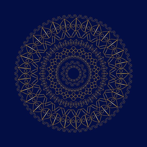 Luxuriöse mandala-kunst