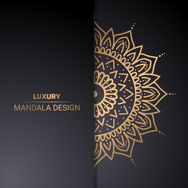 Luxuriöse und kreative Mandala-Designvorlage