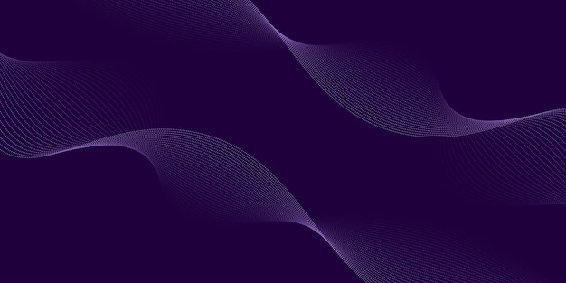 Luxuriöse Violettpartikel-Flow-Textur in einem dynamischen Wellenmuster, geeignet für stilvolle Tapeten