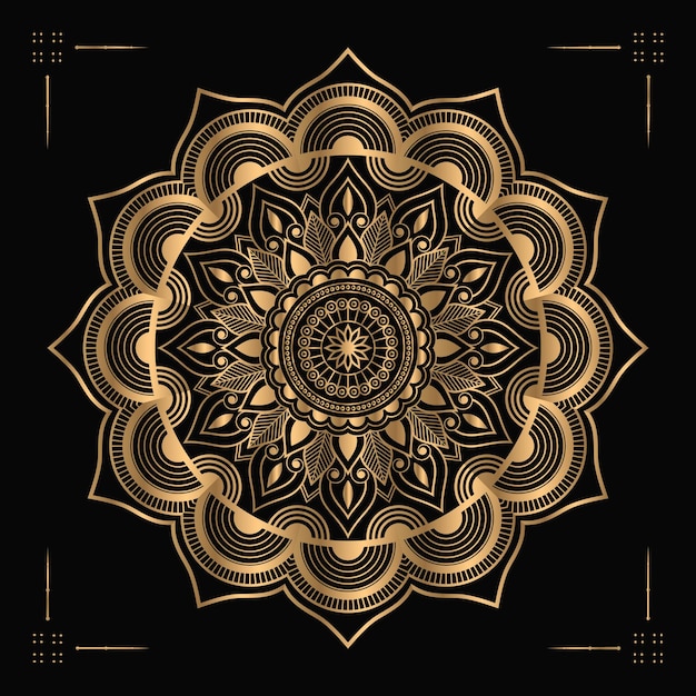 Luxuriöser dekorativer mandala-design-hintergrund