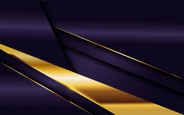 Luxuriöser dunkelpurpurner Hintergrund mit goldenen Linien Kombination.