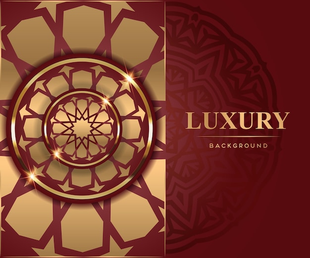 Luxuriöser goldener dekorativer Hintergrund, Design-Vorlage für Hochzeitseinladungskarten