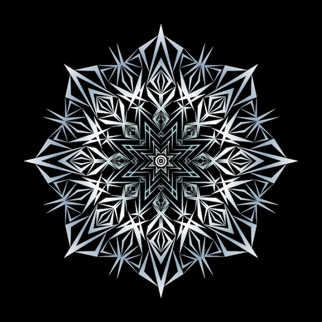 Vektor luxuriöses dekoratives mandala-design