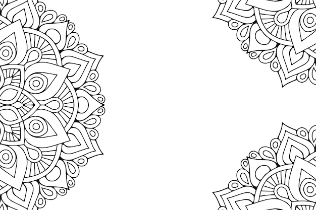 Luxuriöses dekoratives mandala-design.