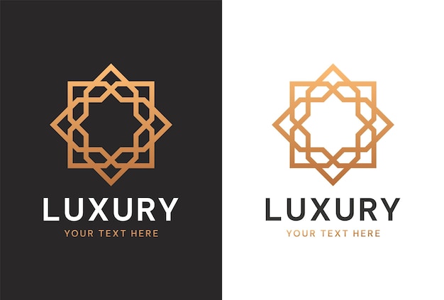 Luxuriöses geometrisches logo-design