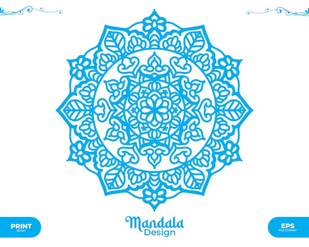 Luxuriöses geometrisches mandala-blumenmuster-design