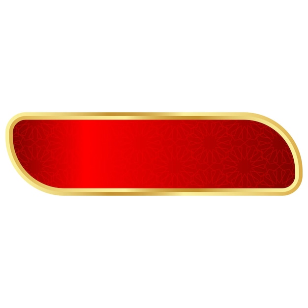 Luxuriöses goldenes arabisches islamisches Banner, Titelrahmen, Hintergrund, goldenes Textfeld, Clipart