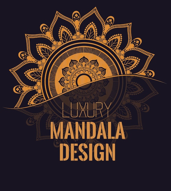 Vektor luxuriöses mandala-design