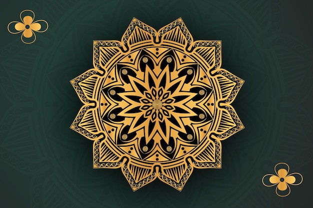 Vektor luxuriöses mandala-design