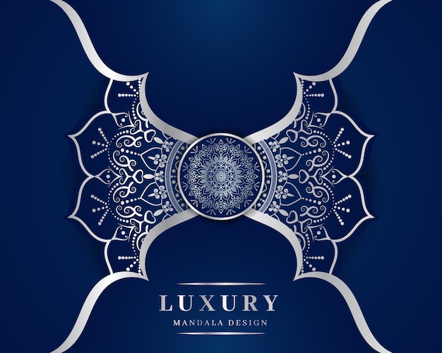 Luxuriöses ornamentales mandala-design mit goldener dekoration