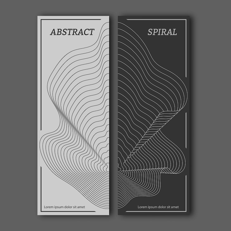 Vektor luxuriöses wellenlinien-design eine reihe von entwürfen für ein zusammengesetztes cover-banner-poster vorlage für inneneinrichtung kreative ideen kreativität und designxa