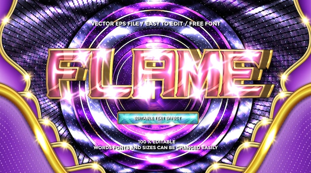 Luxury flame gold 3D-Rendering-Text-Effekt-Stil2