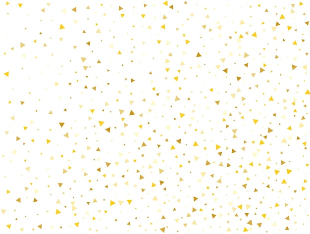 Luxury Gold Triangular Confetti Hintergrund Vektor-Illustration