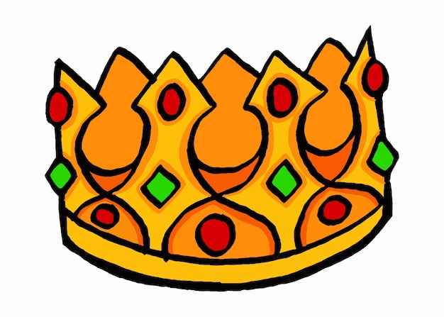 Vektor luxury golden king crown vector (vektor der luxuriösen goldenen krone des königs)