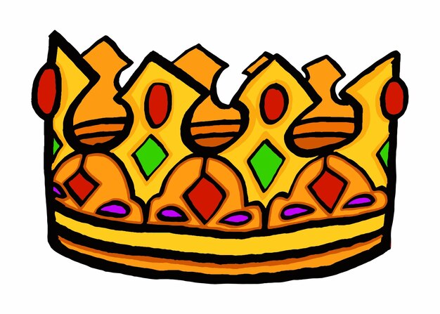 Vektor luxury golden king crown vector (vektor der luxuriösen goldenen krone des königs)