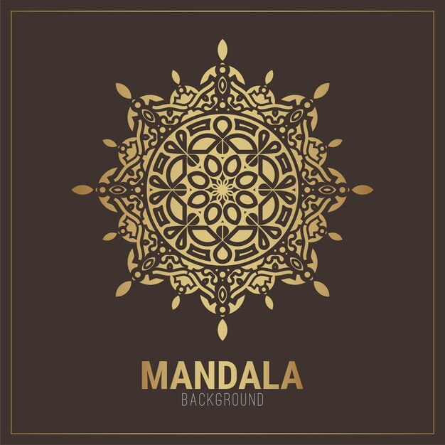 Luxury mandala hintergrunddesignvorlage