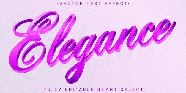 Luxury White Elegance Vector Vollständig bearbeitbares Smart Object Text-Effekt