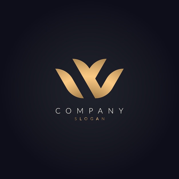 Luxus-branding premium-w-logo-design