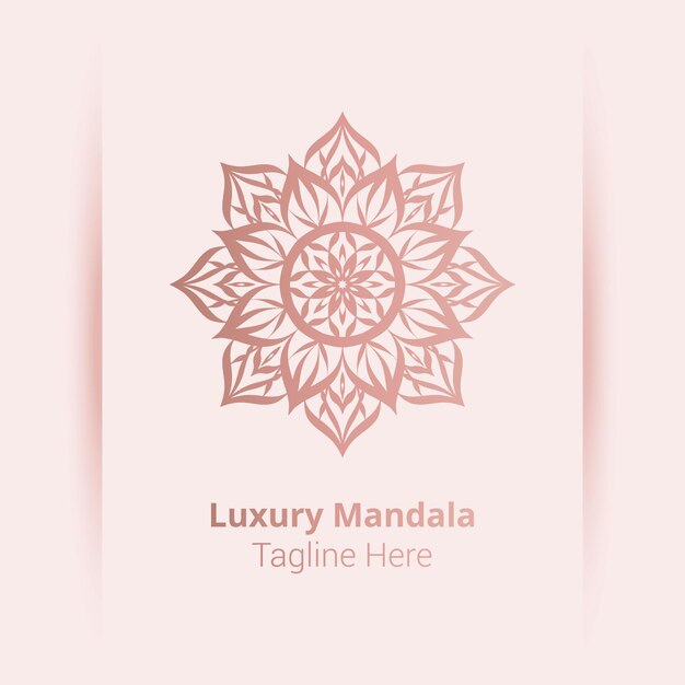 Luxus dekorative mandala logo vorlage