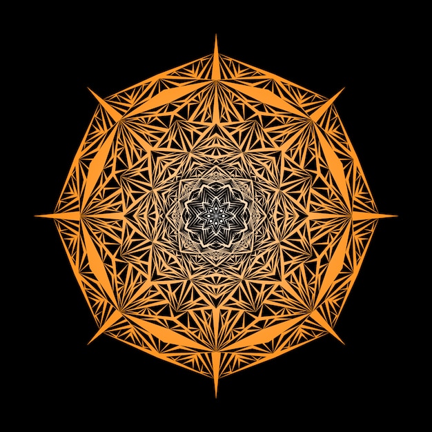 Luxus dekorativer mandala design hintergrund in goldfarbe, luxus mandala hintergrund