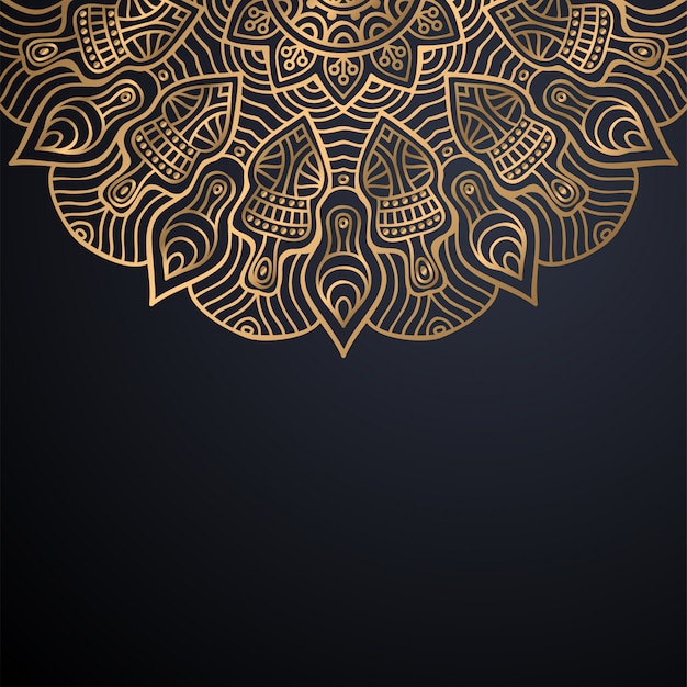 Luxus dekorativer mandala design hintergrund