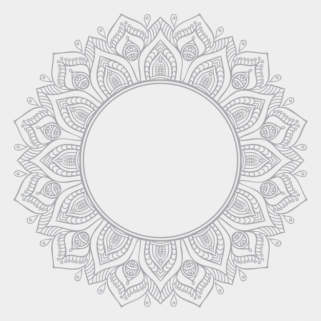 Luxus dekorativer mandala design hintergrund